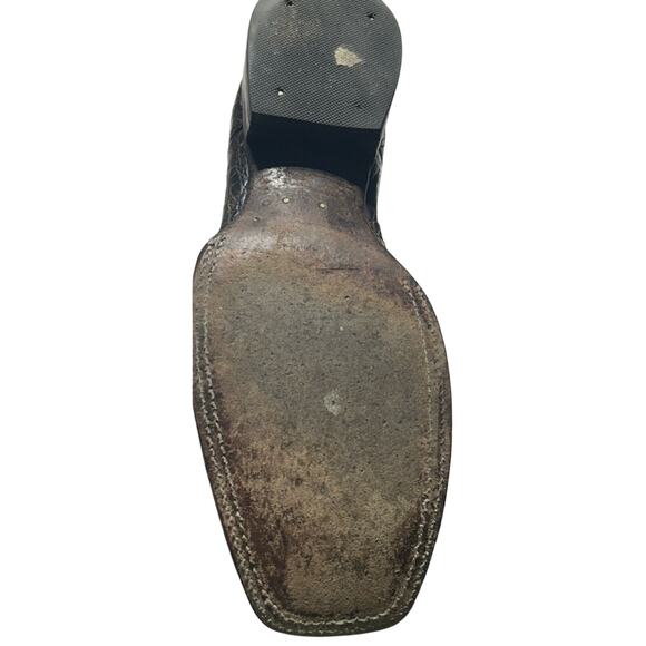 Rod Patrick crocodile Brown and Black Western Boots - Picture 5 of 10